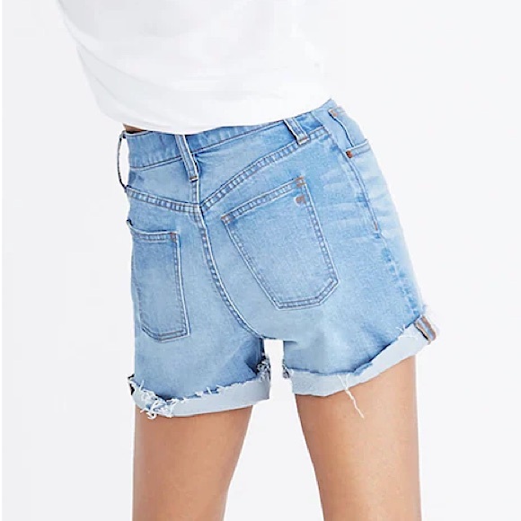 *SOLD* Madewell High-Rise Denim Shorts Button-Front Edition Size 26 - Picture 2 of 11